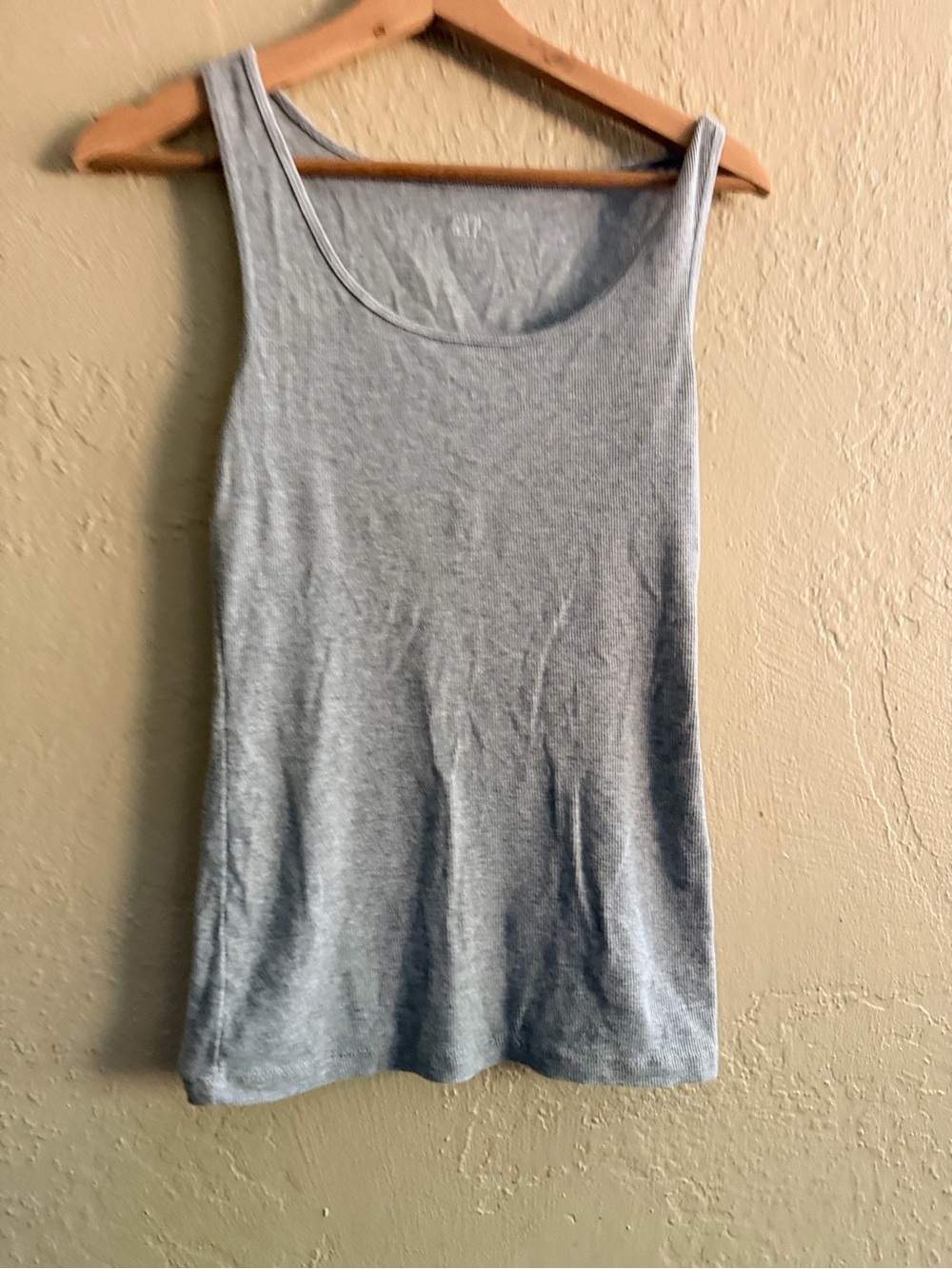 GAP Women's Scoop Tank Top - Heather Light Gray